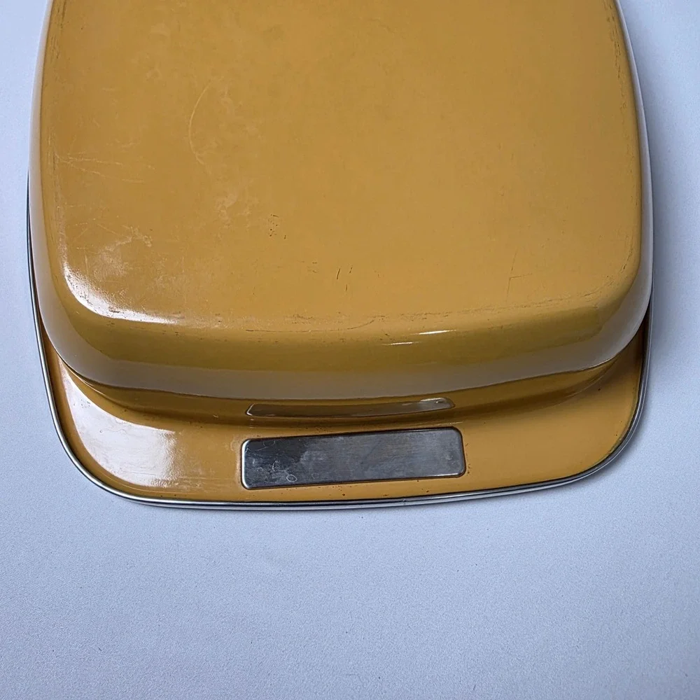 KitchenAid Roasting Pan Large White Enamel Rectangular Casserole Dish Vintage